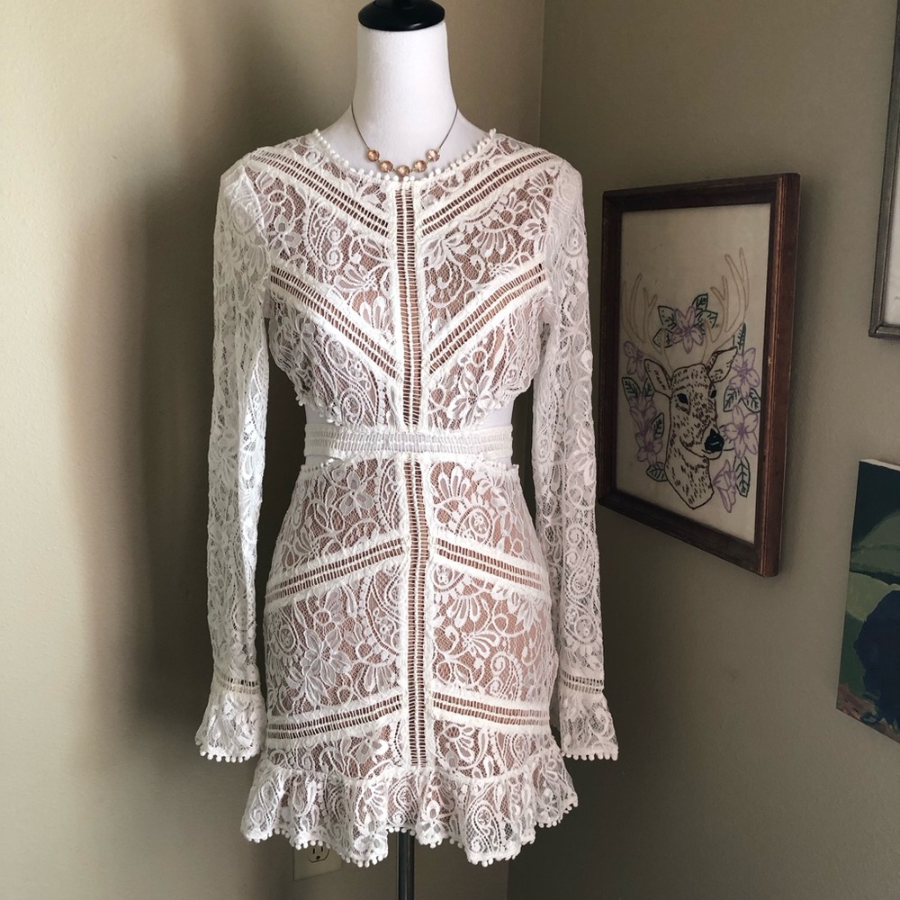 For Love & Lemons Emerie Cut Out Dress